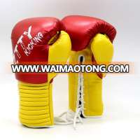 High quality /best/low price/pu/microfiber/bandage/lace boxing gloves